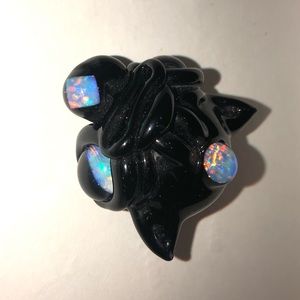 CASTO PENDENT (2018) BLACK WITH 4 OPALS (HEADY)